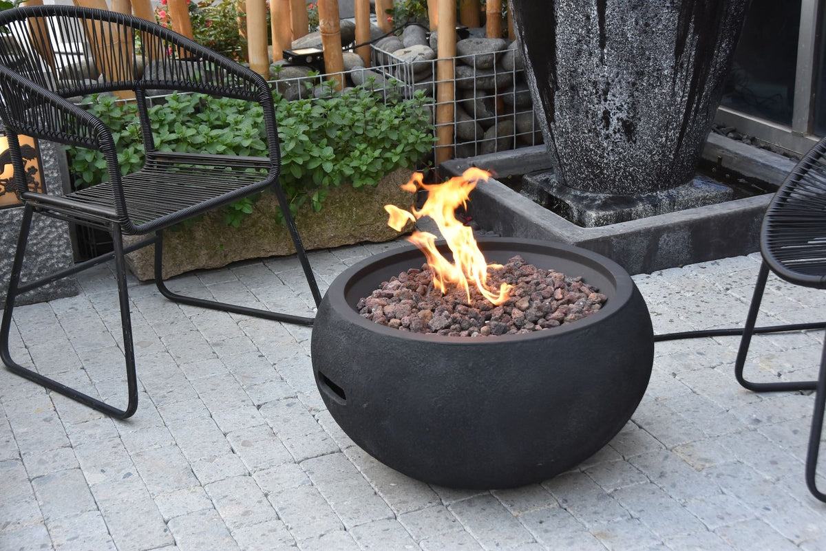 Modeno York Round Fire Bowl, Liquid Propane, 40,000 BTU