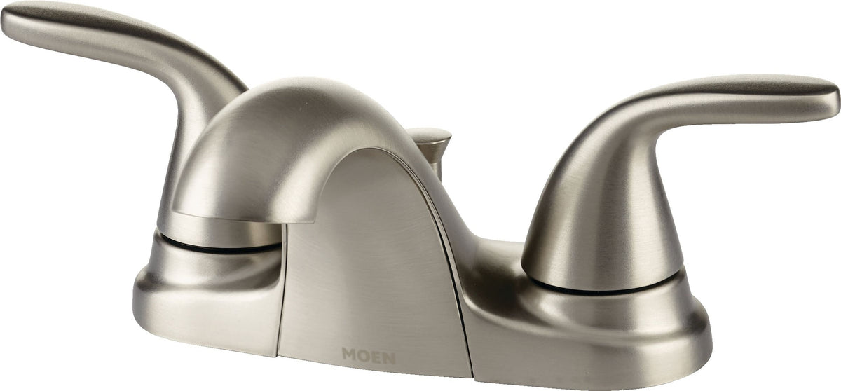 Moen Adler Double Handle Bathroom Faucet, Spot Resist Brushed Nickel
