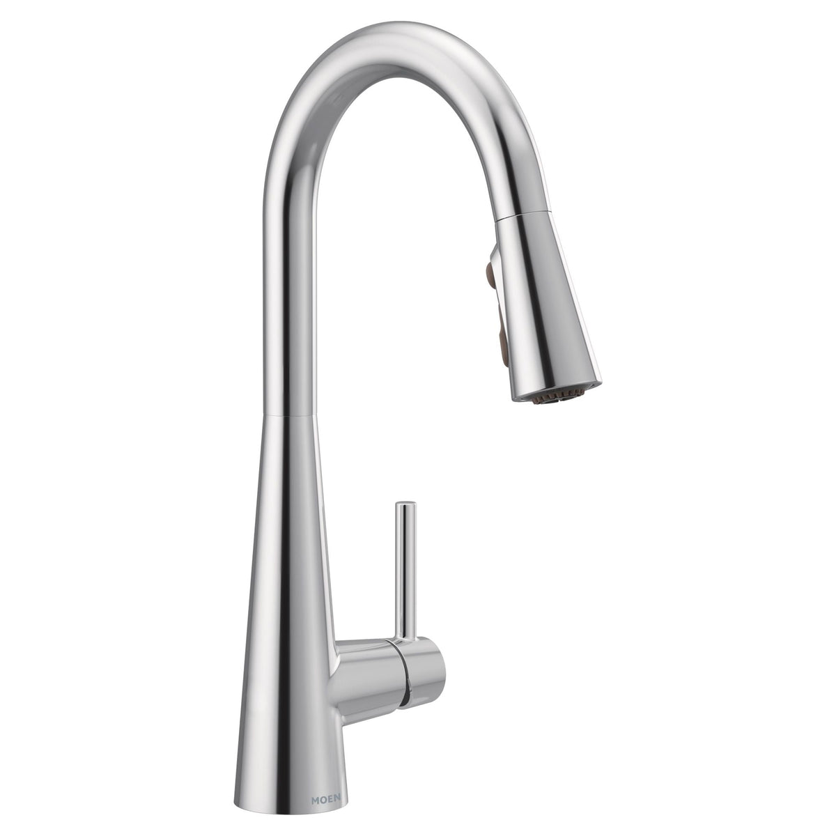 Moen Sleek Single Handle High Arc Pull Down Sprayer Kitchen Faucet with Power Boost, Chrome
