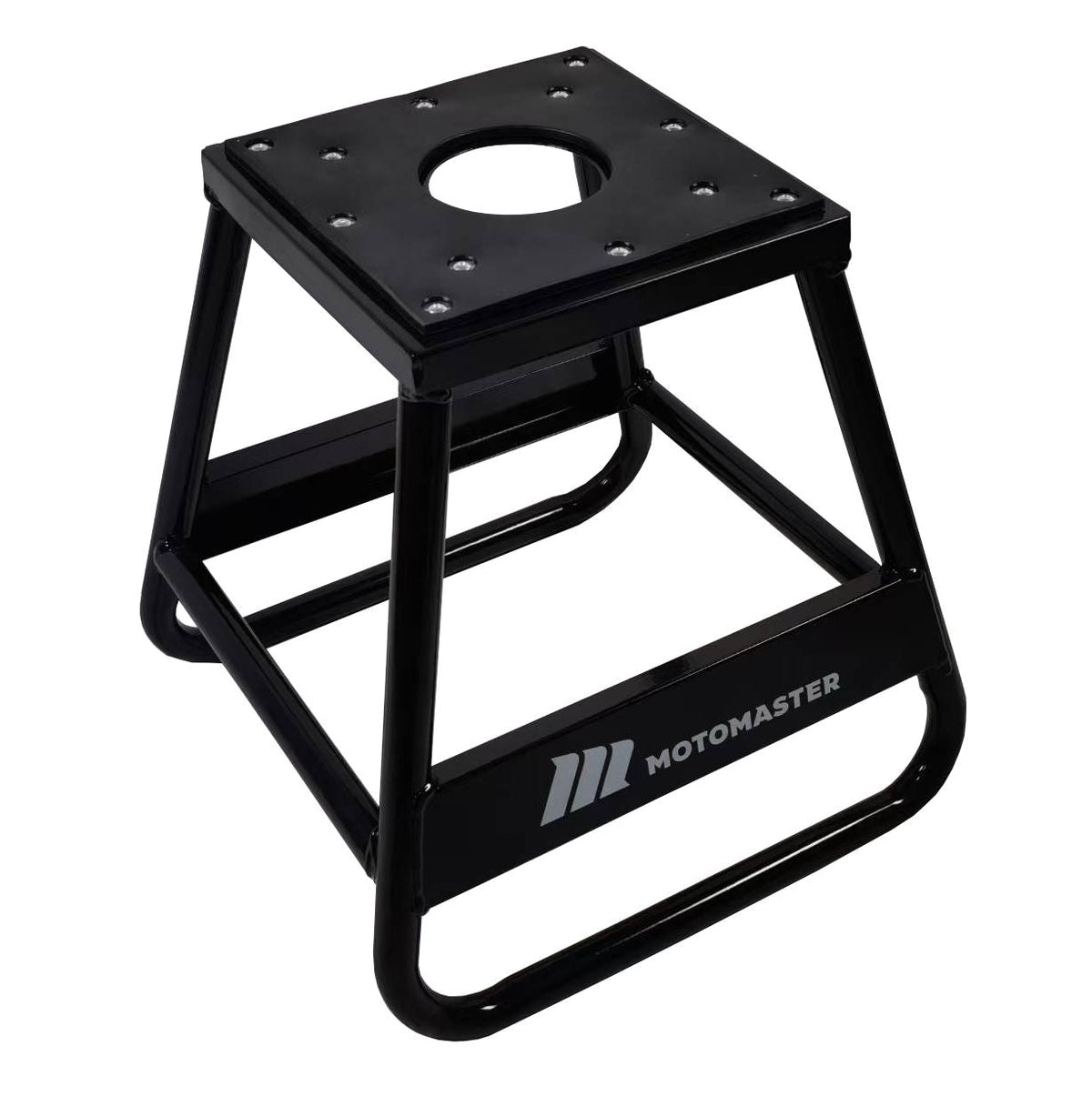 MotoMaster Steel Motorcycle/Dirtbike Stand, 1000-lb Capacity, Black