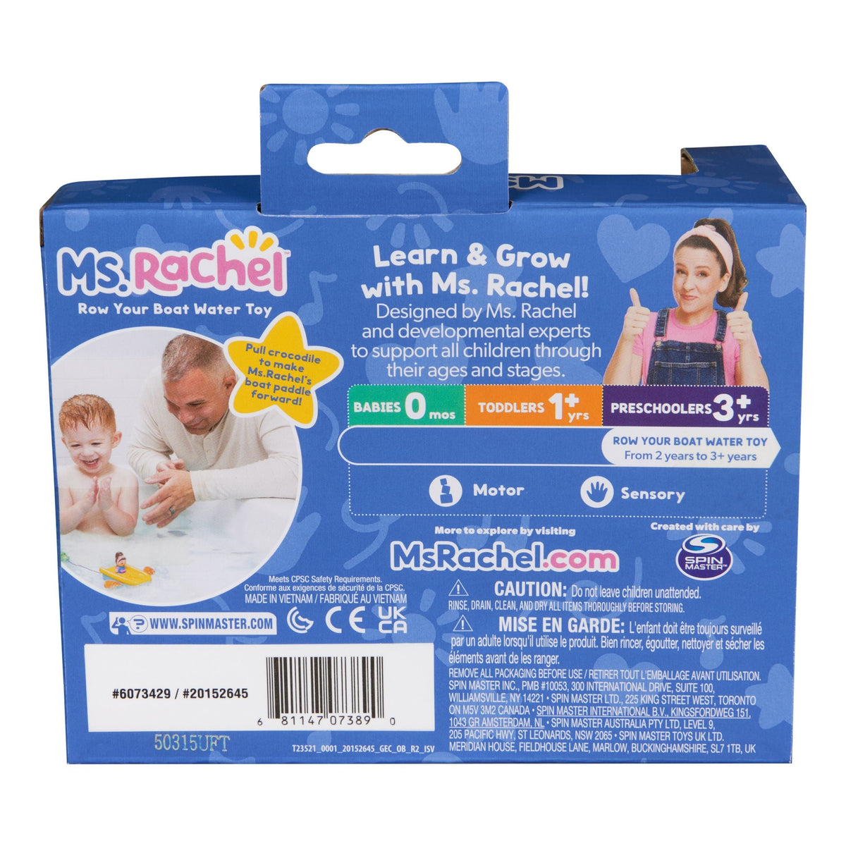 Ms Rachel Row Your Boat Water Bath Toy