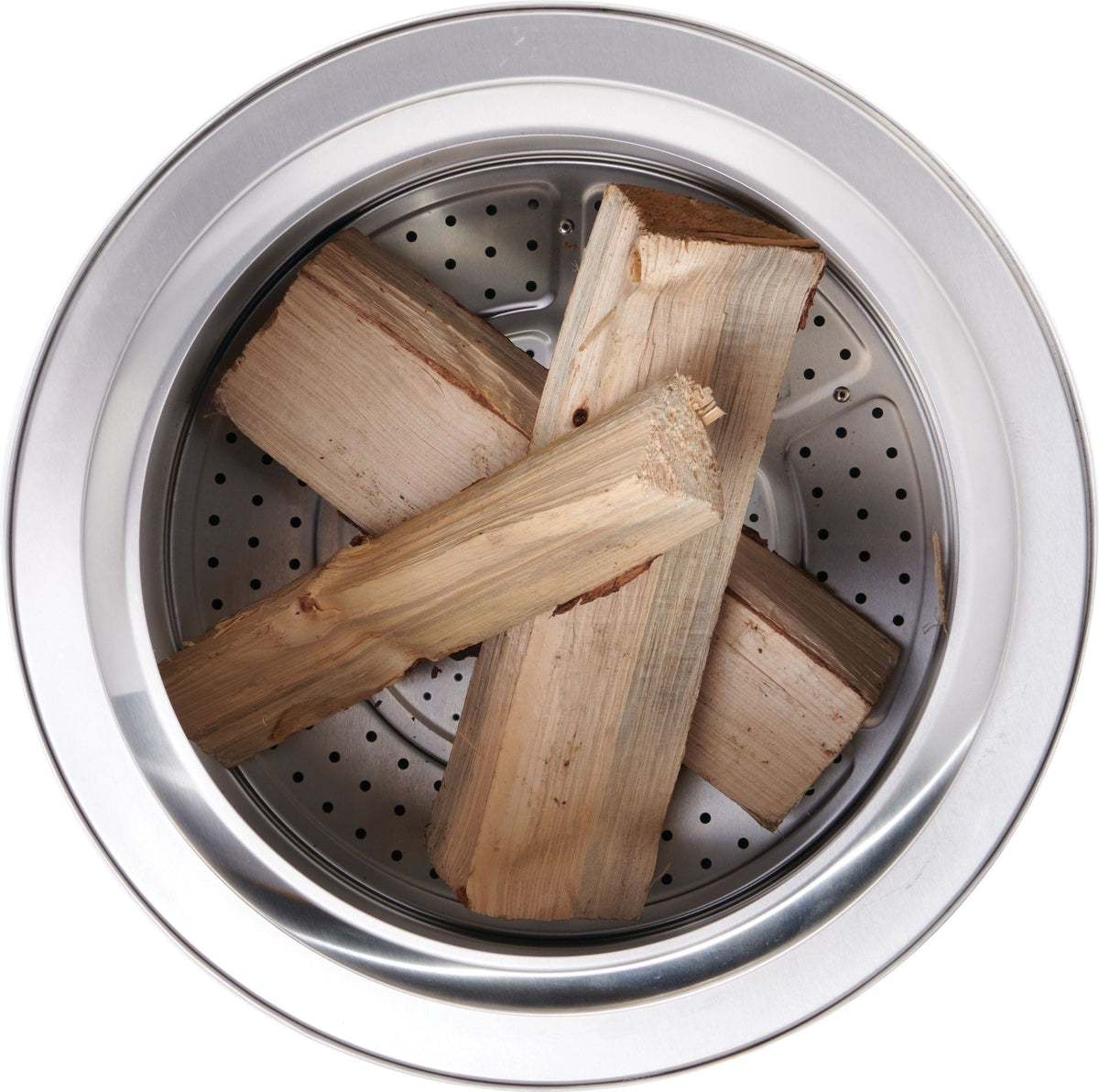 Napoleon Timberwolf Outdoor Smokeless Multi-Fuel Fire Pit, Stainless Steel, 22-in