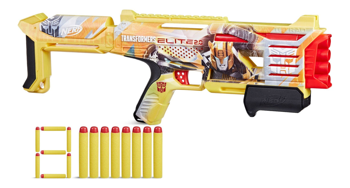 Nerf Transformers Elite 2.0 Bumblebee Blaster, Ages 8+