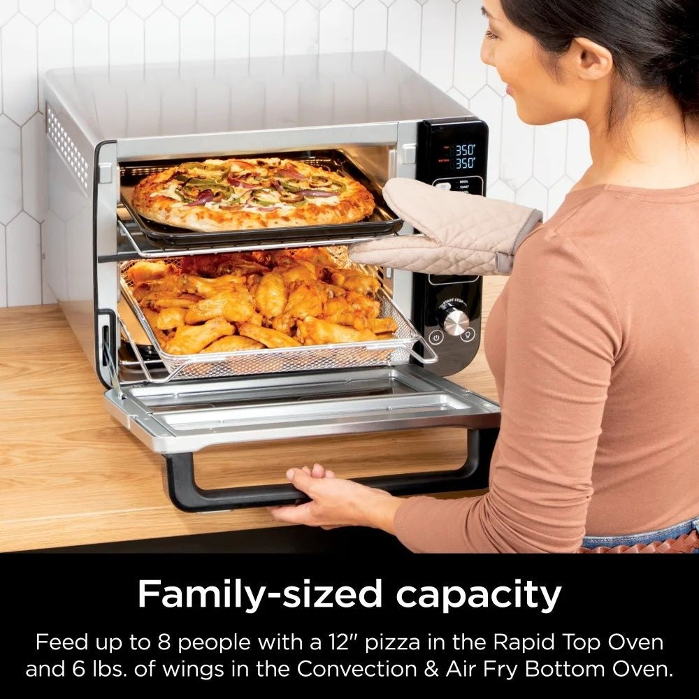 Ninja Double Door 12-in-1 Countertop Electric Convection Oven & Air Fryer with FLEXDOOR