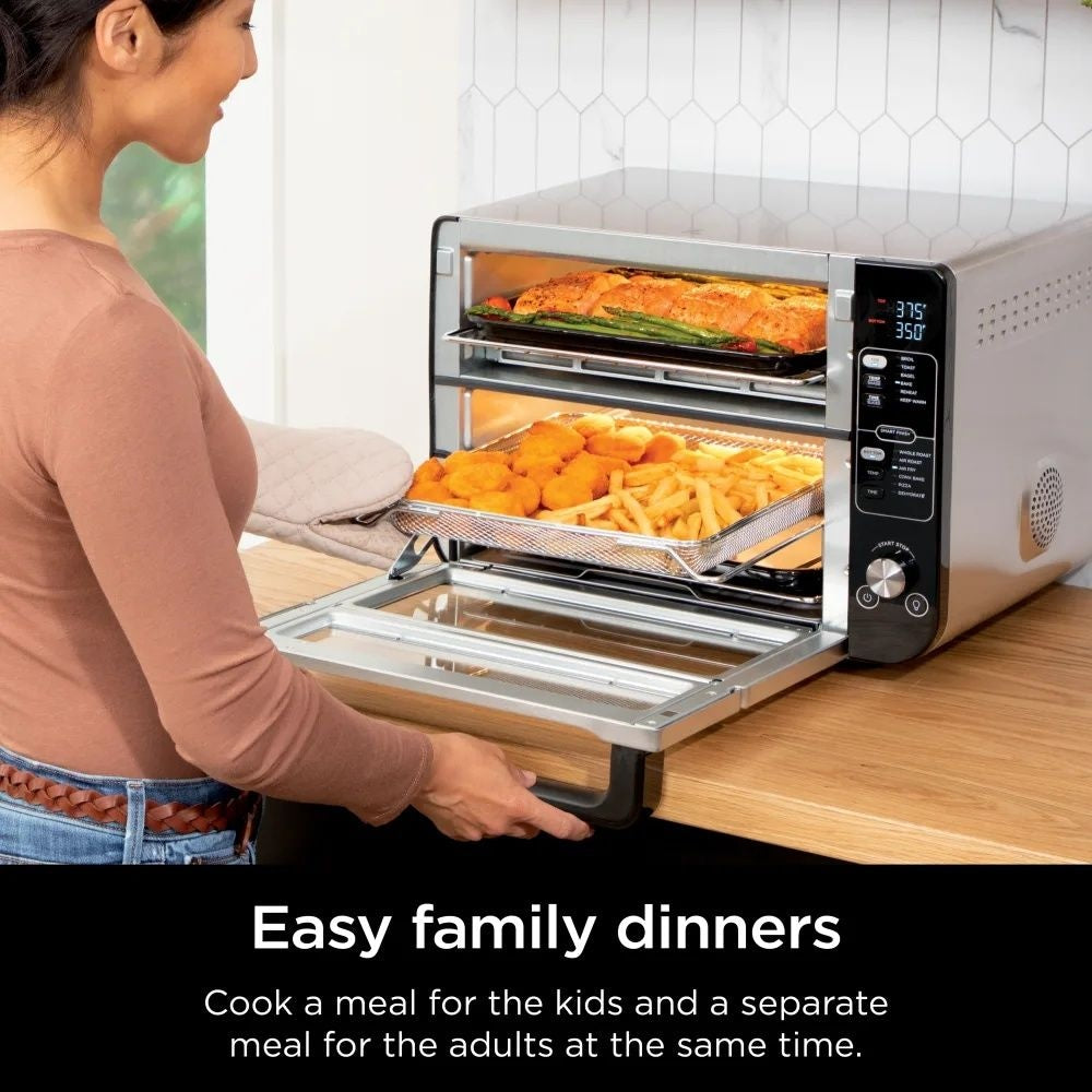 Ninja Double Door 12-in-1 Countertop Electric Convection Oven & Air Fryer with FLEXDOOR