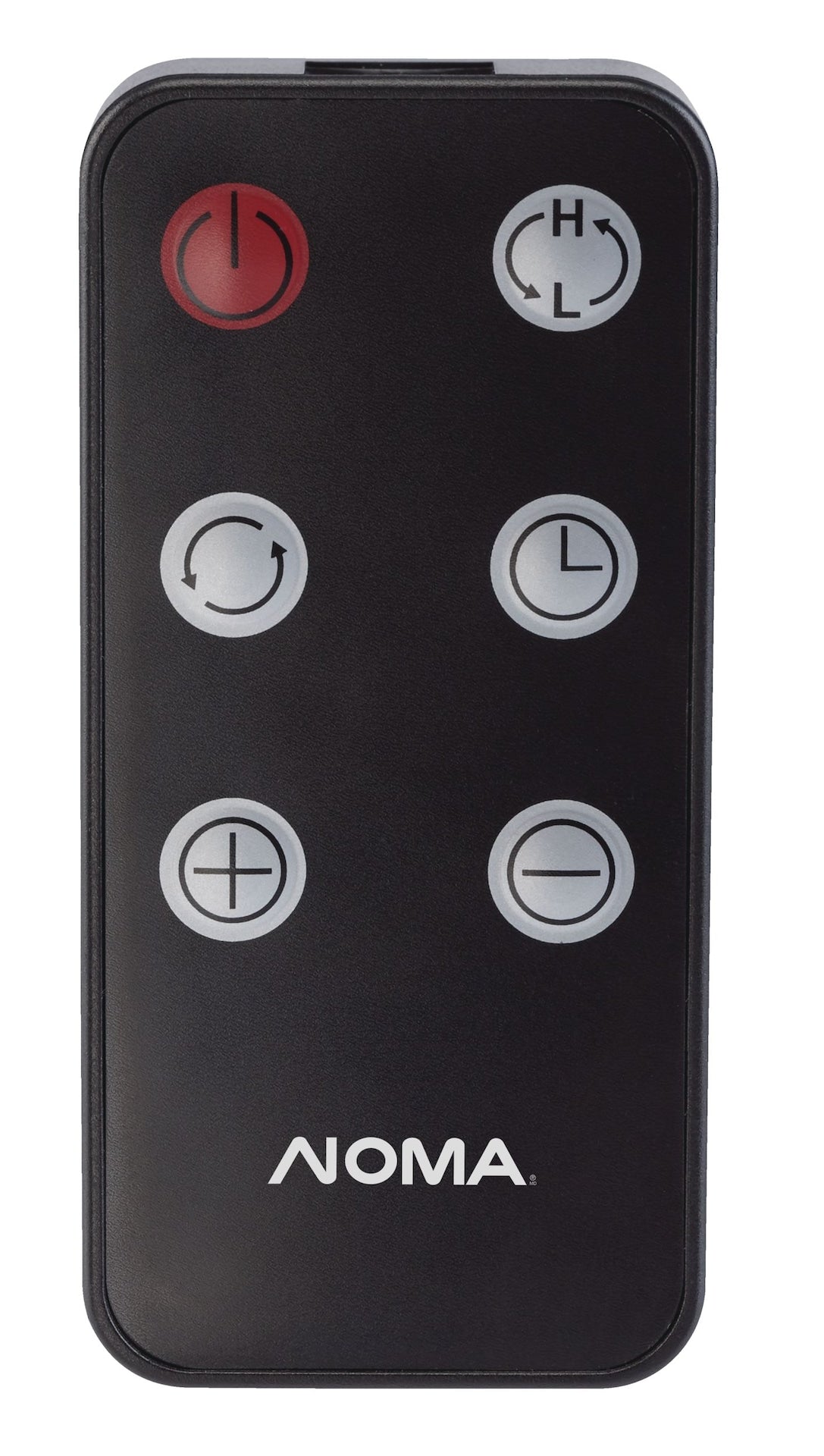 NOMA Oscillating Tower Ceramic Heater withRemote Control & Thermostat, 1500W, Black, 24-in