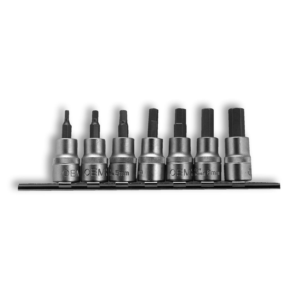 OEMTOOLS 3/8-in Drive Metric Hex Socket Set, 7-pc, Assorted Sizes, 44004