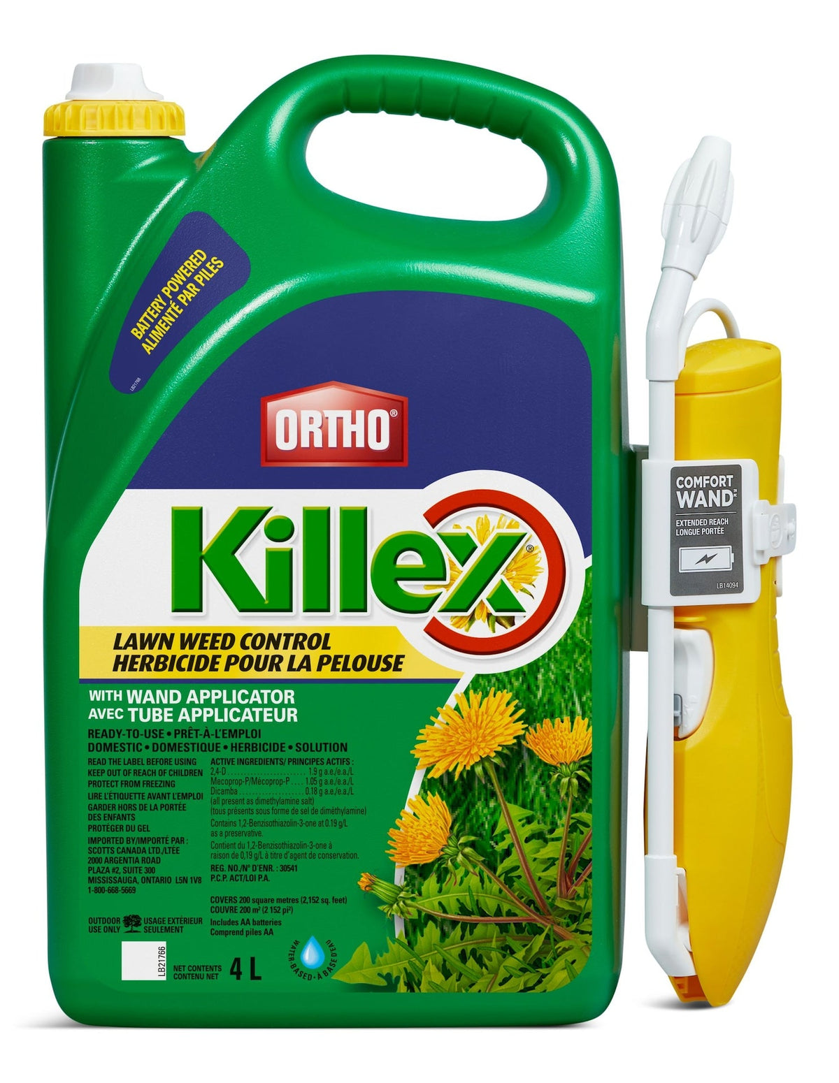 Ortho Killex Lawn Weed Control with Wand, 4-L