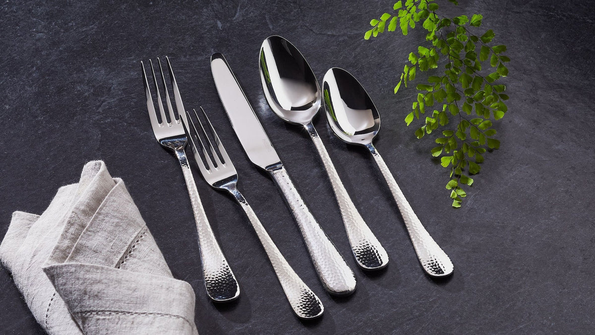 PADERNO Hammered Flatware Set, Serves 4, 20-pc