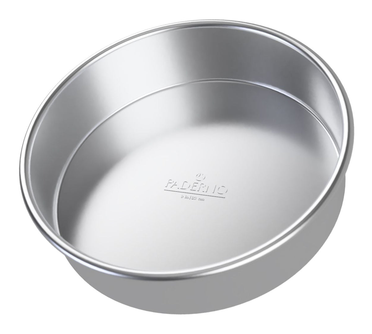 PADERNO Professional Uncoated Aluminum Round Cake Pan, 9-in