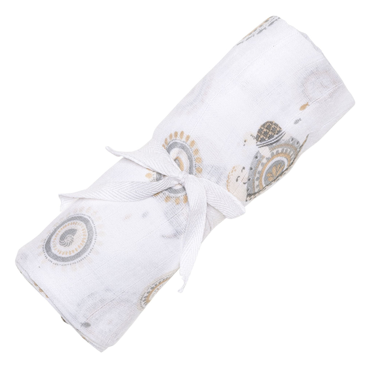 Perlimpinpin Cotton Muslin Baby Swaddle Blanket, Turtles