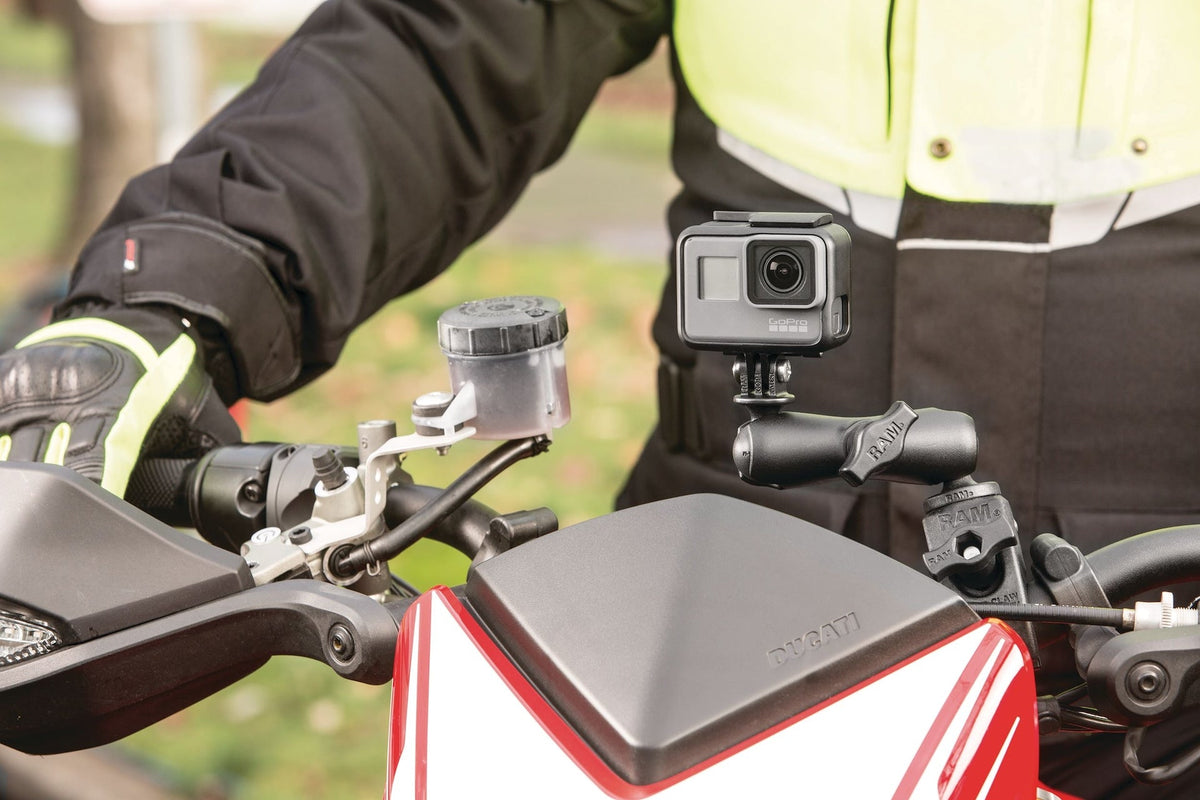 RAM Tough-Claw Double Ball Mount with Universal Action Camera Adapter