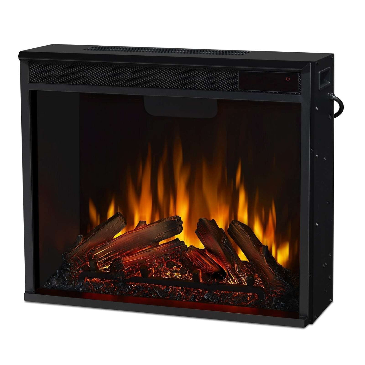 Real Flame Fresno Media Indoor Electric Fireplace TV Stand, 72-in, 1500W, Black