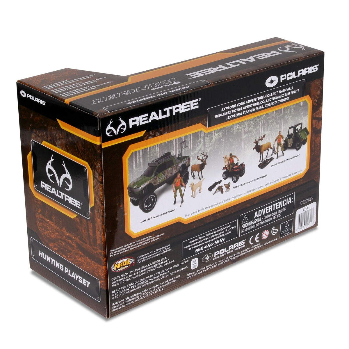 RT Polaris Ranger Playset with Accessories, 4-in, 6-pc