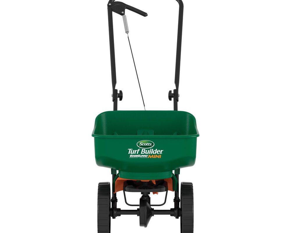 Scotts Turf Builder Mini Edgeguard Broadcast Spreader, 5,000 sq. ft.