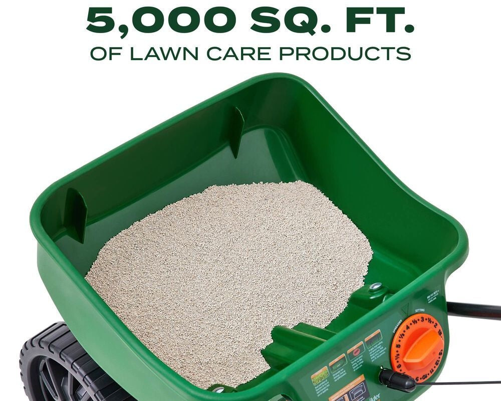 Scotts Turf Builder Mini Edgeguard Broadcast Spreader, 5,000 sq. ft.