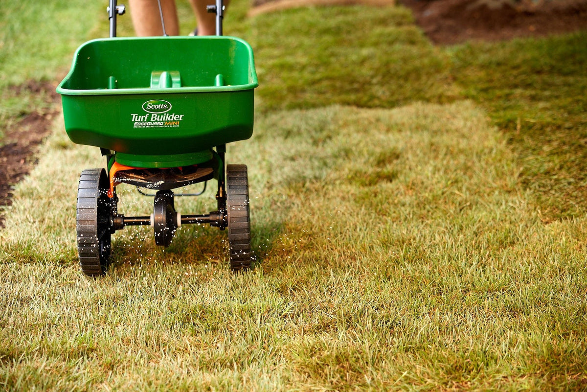 Scotts Turf Builder Starter Lawn Fertilizer, 24-25-4 For New Grass, 320-m2
