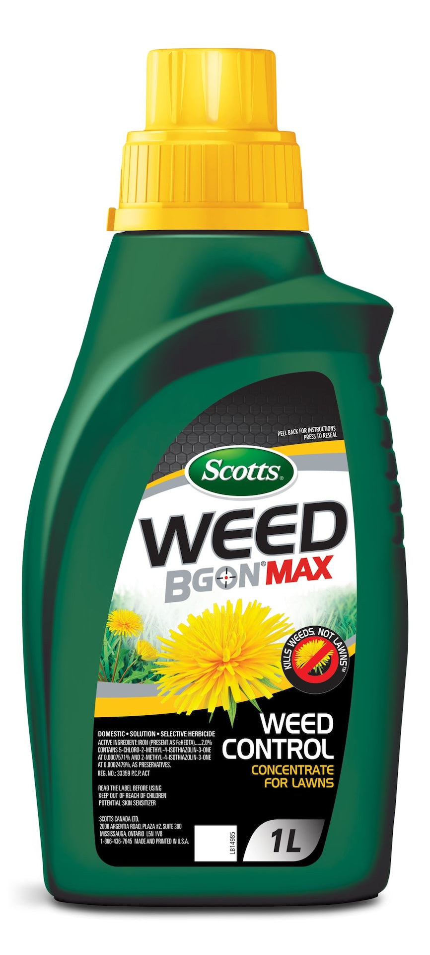 Scotts Weed B Gon MAX Weed Control Concentrate for Lawns, 1-L