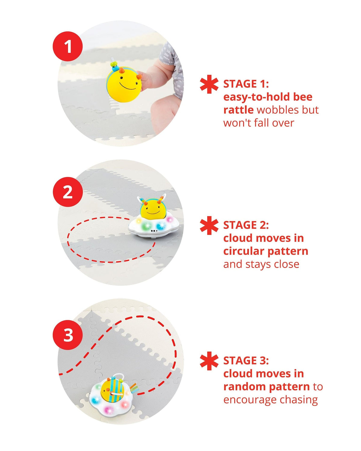 Skip Hop Follow-Bee Crawl Toy