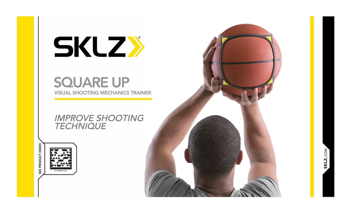SKLZ Square Up Visual Basketball Shooting Technique & Mechanics Trainer with Drills Guide