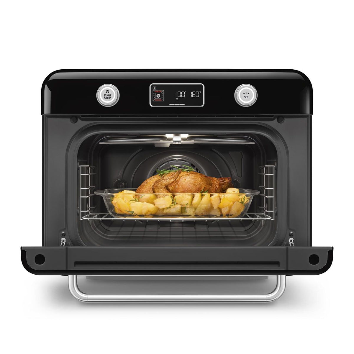SMEG Combi Multifunction Steam Oven with Airfry, Black