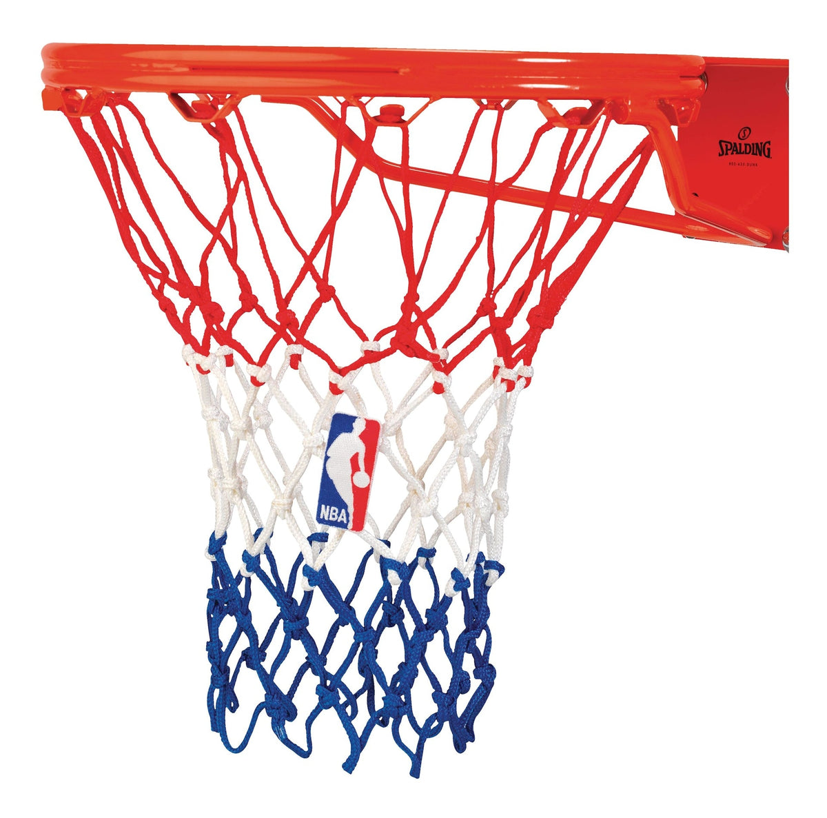 Spalding Heavy Duty Indoor/Outdoor Standard Replacement Basketball Net, Red/White/Blue