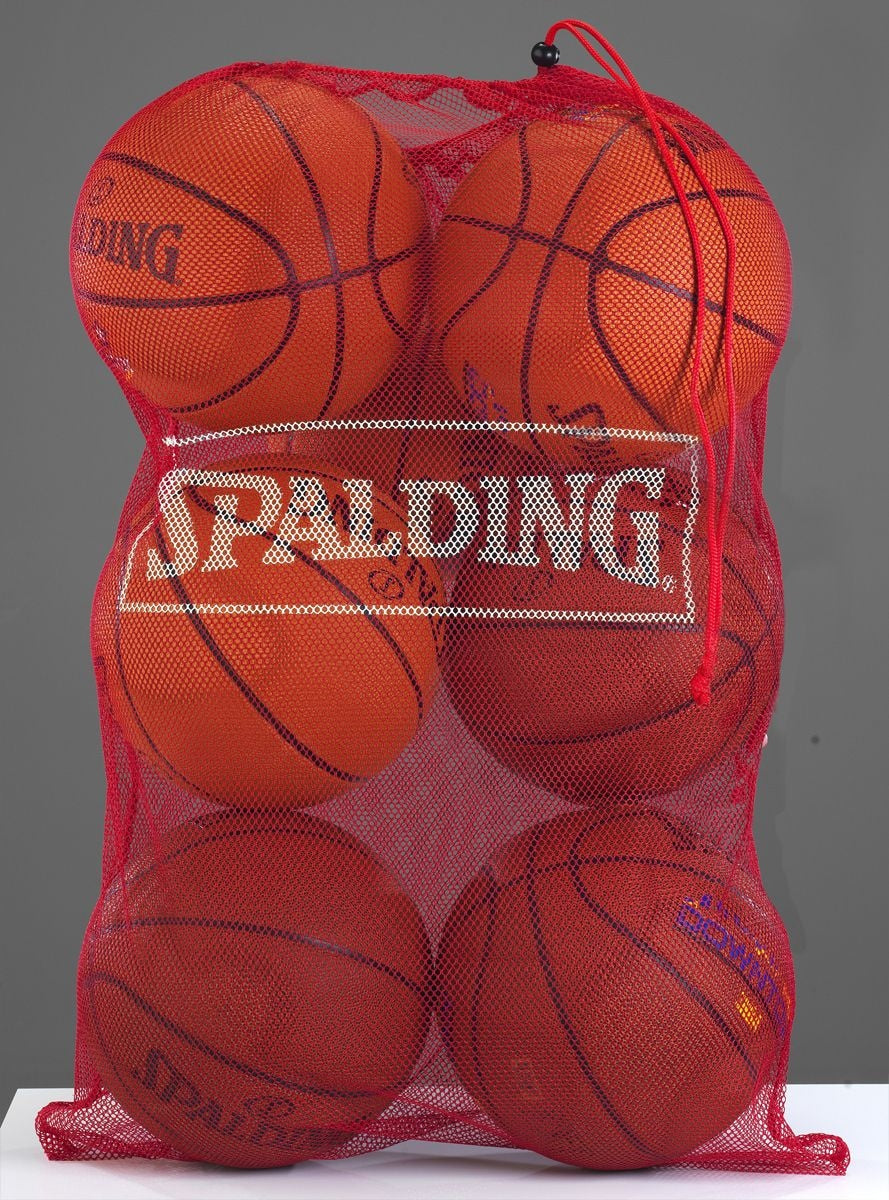 Spalding Mesh Sporting Equipment, Gear & Ball Bag with Drawstring