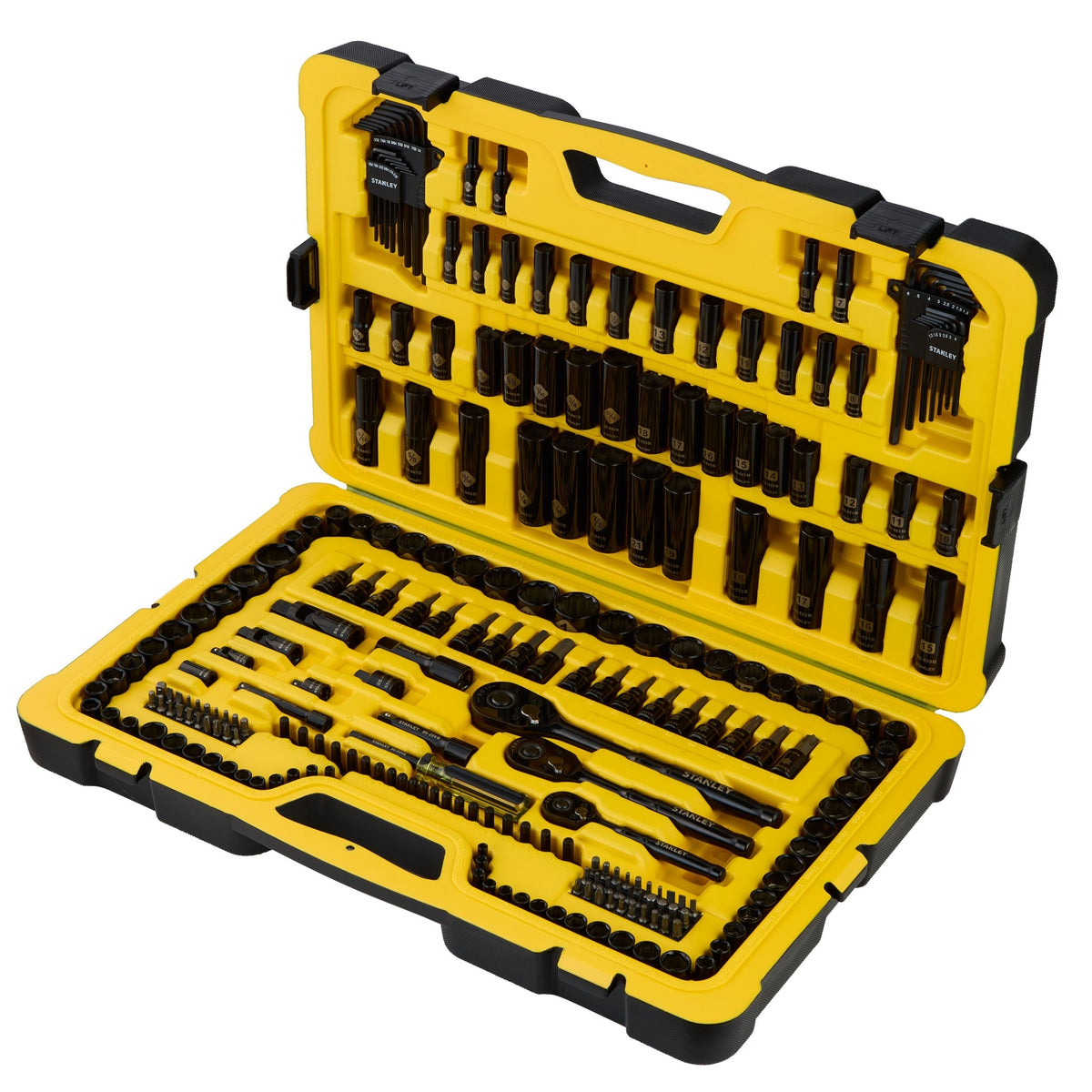 Stanley 244 Piece Black Chrome Socket Set