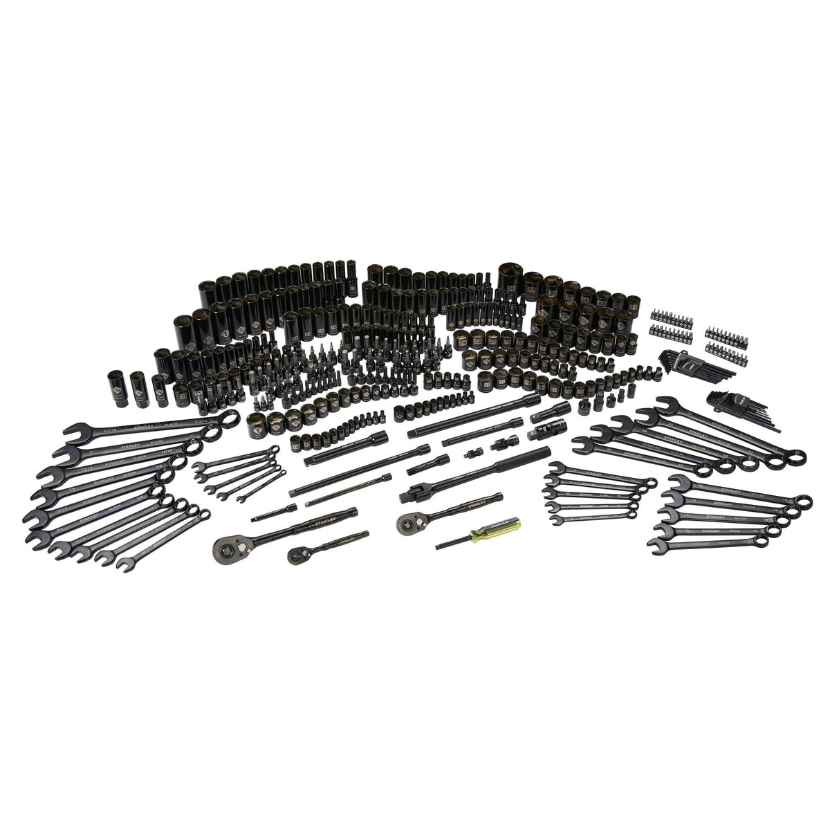 Stanley 403 Piece Black Chrome Socket Set