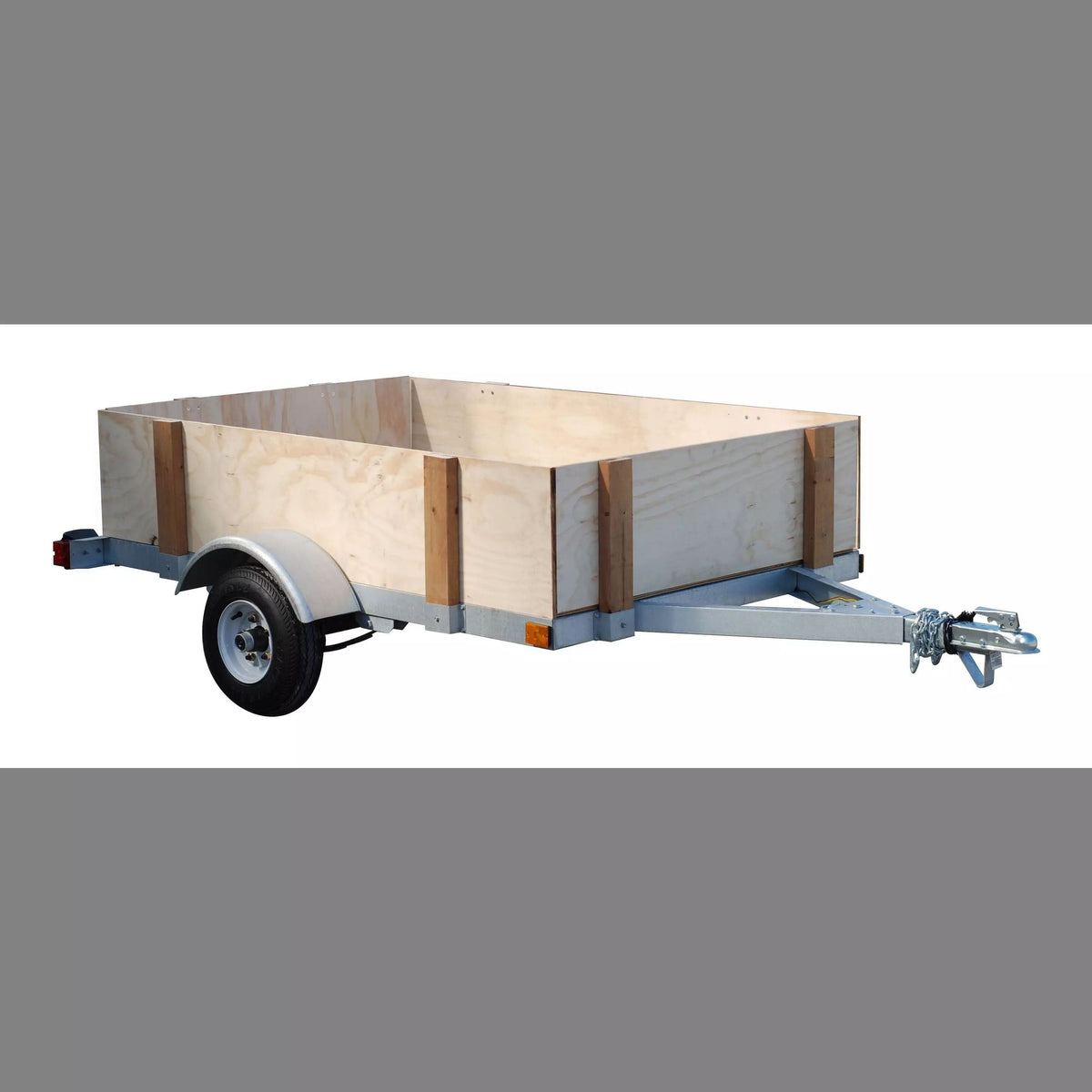Stirling Galvanized Kit Trailer, 4-ft x 8-ft