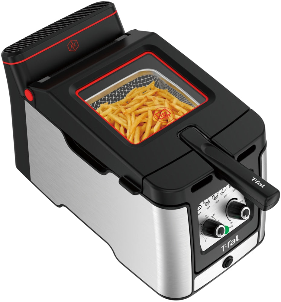 T-fal Odorless Deep Fryer, Stainless Steel, 3.5-L
