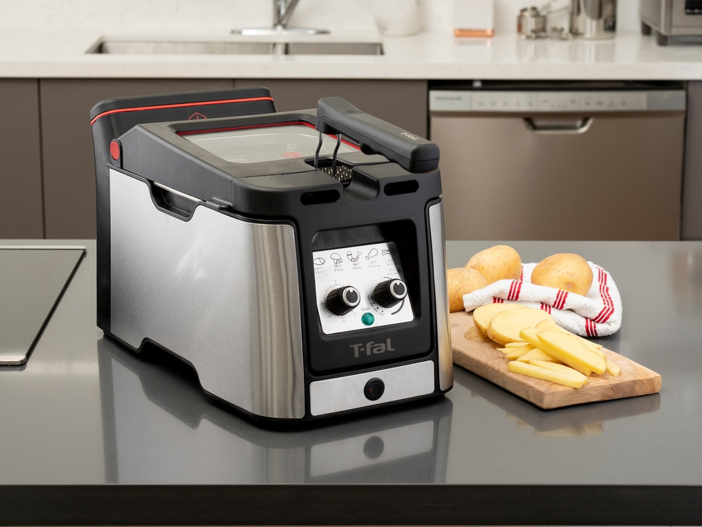 T-fal Odorless Deep Fryer, Stainless Steel, 3.5-L