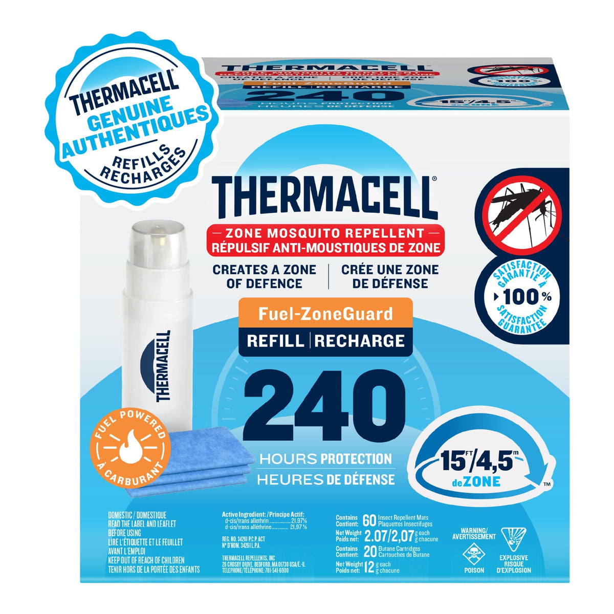 Thermacell Mosquito Repellent Refill Bulk Pack, 240 Hours