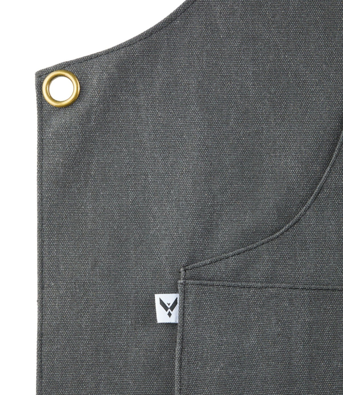 Vermont Castings Adjustable Canvas & Leather BBQ Grilling Apron with Pockets, Grey