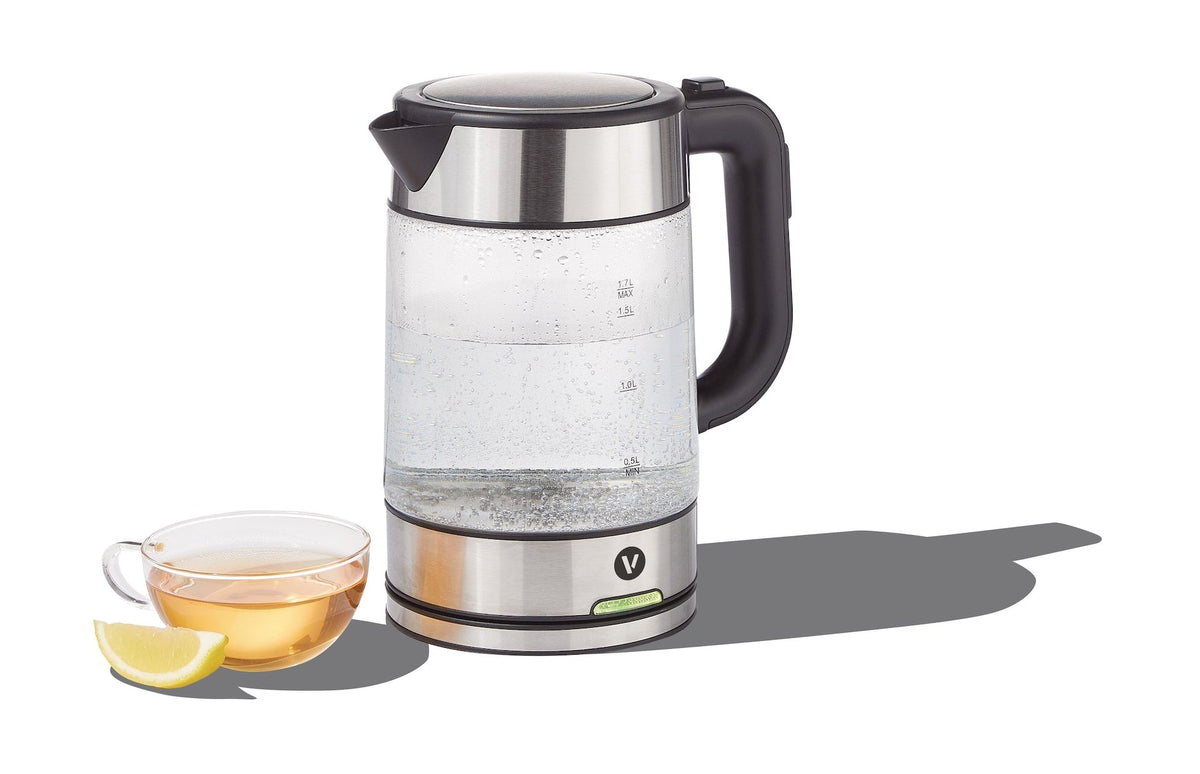 Vida by PADERNO Variable Temperature Glass Kettle, 1.7-L
