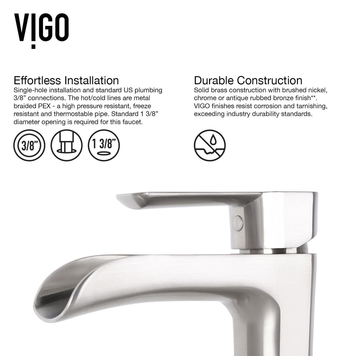 VIGO Glass Grey Onyx Bathroom Sink/Basin Set with Niko Faucet and Round Vessel