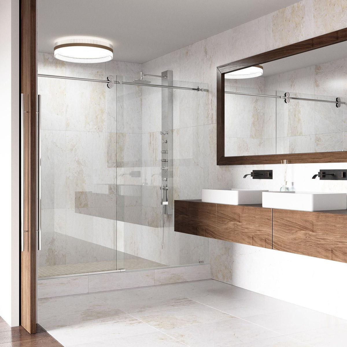 VIGO Magnolia Matte Stone Vessel Bathroom Sink/Basin with Deep Bowl, White