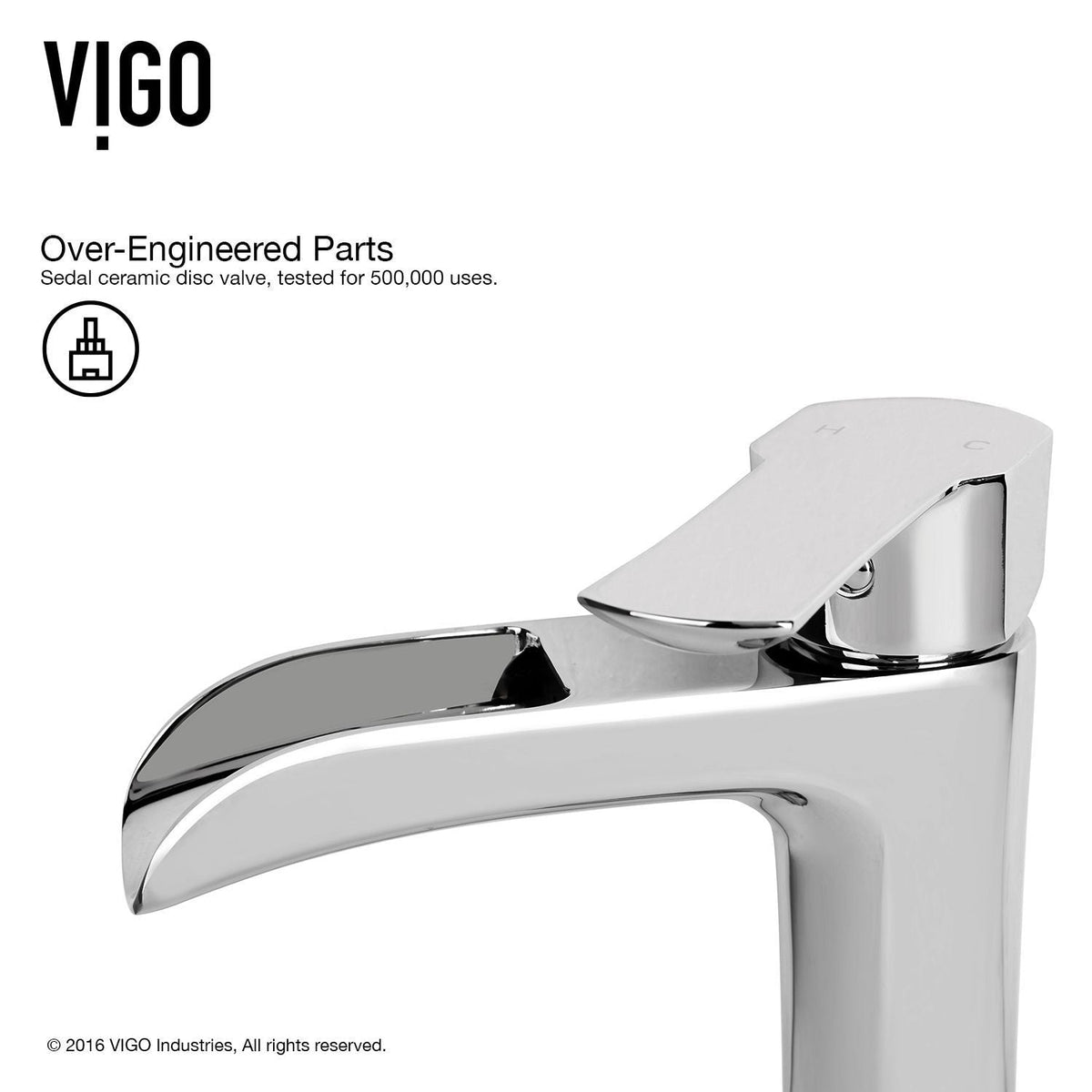 VIGO Marigold MatteStone White Bathroom Sink/Basin Set with Niko Faucet and Rectangular Composite Vessel