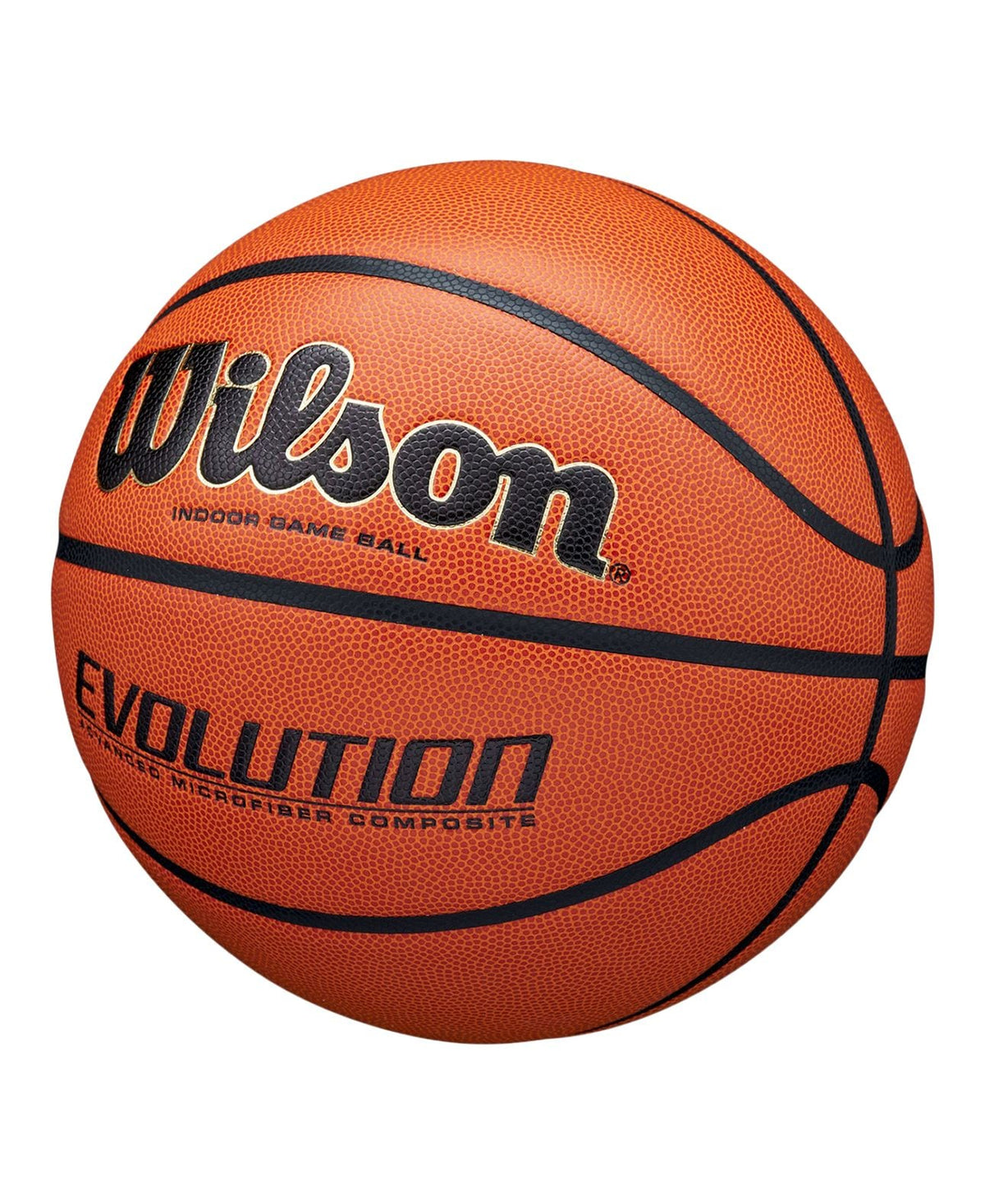 Wilson Evolution Indoor Composite Game Basketball, Official Size 7 (29.5-in)