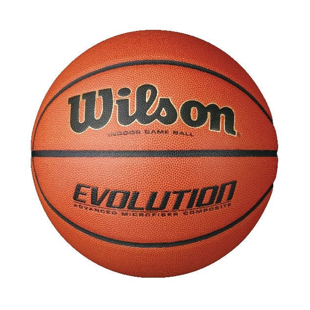 Wilson Evolution Indoor Composite Game Basketball, Official Size 7 (29.5-in)