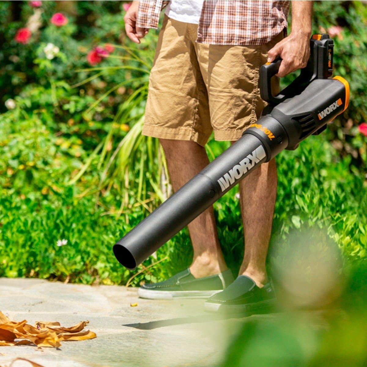 WORX WG929 20V Power Share Cordless Grass Trimmer & Leaf Blower Combo Kit