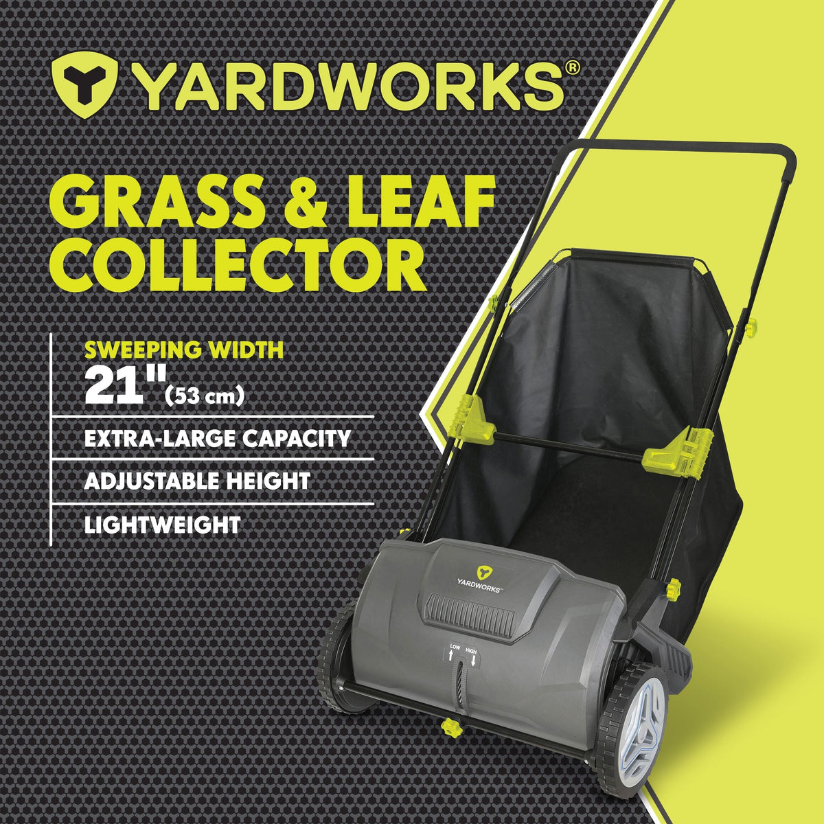 Yardworks Grass & Leaf Collector, Extra-Large Capacity