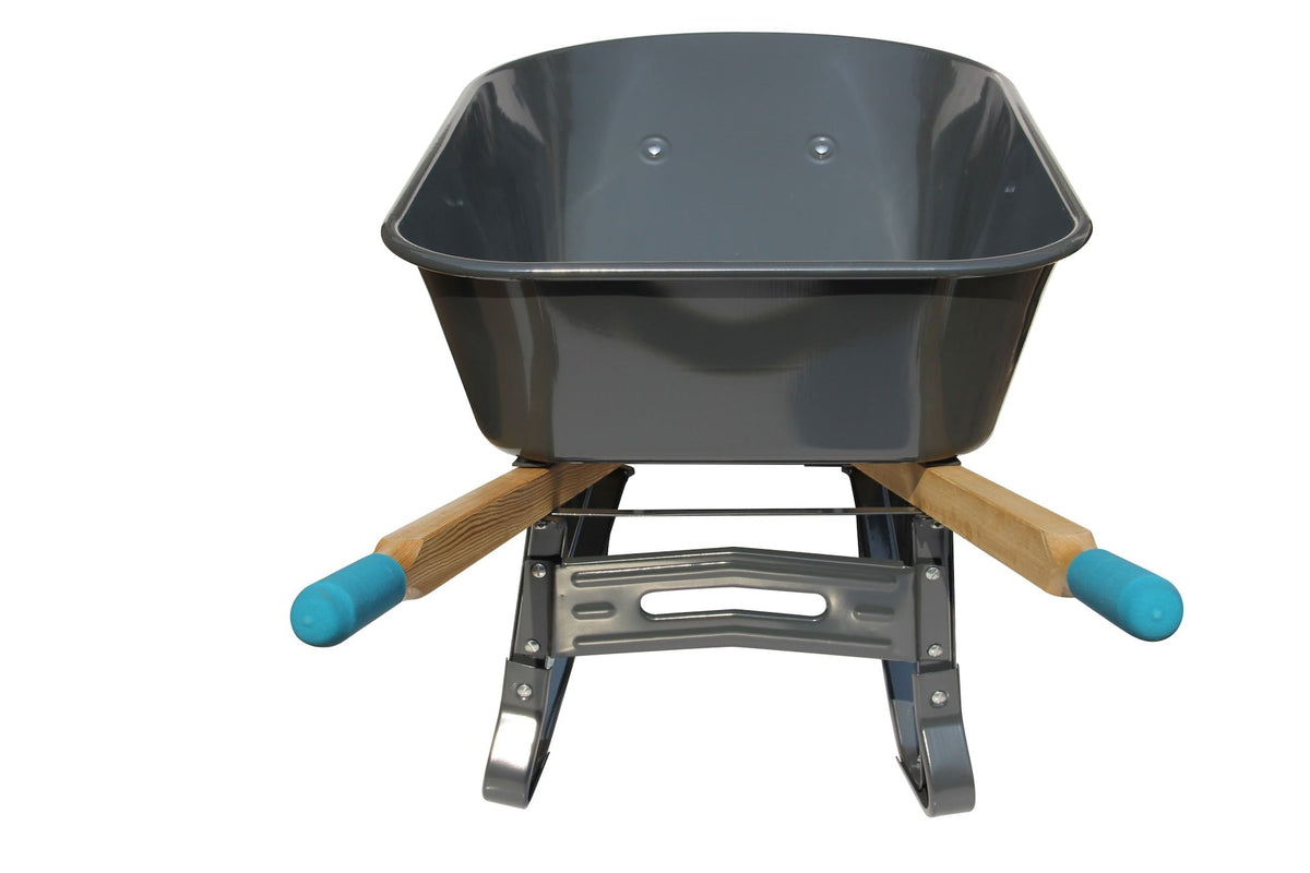 Yardworks Steel Tray 2-Wheel Garden Wheelbarrow, 6-cu-ft