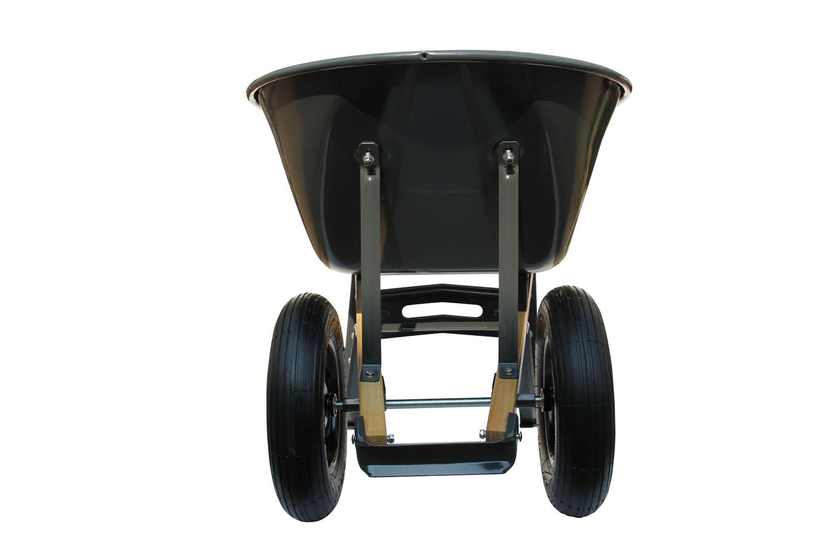 Yardworks Steel Tray 2-Wheel Garden Wheelbarrow, 6-cu-ft