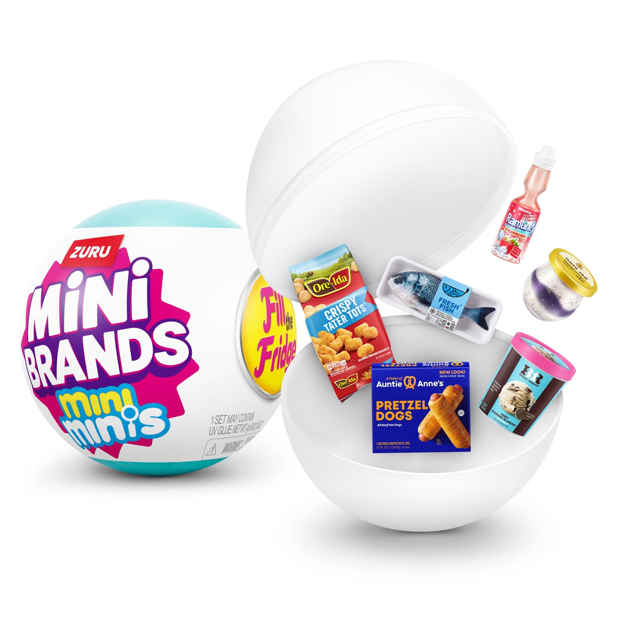Zuru Mini Brands Mini Minis Fill the Fridge Miniature Toys
