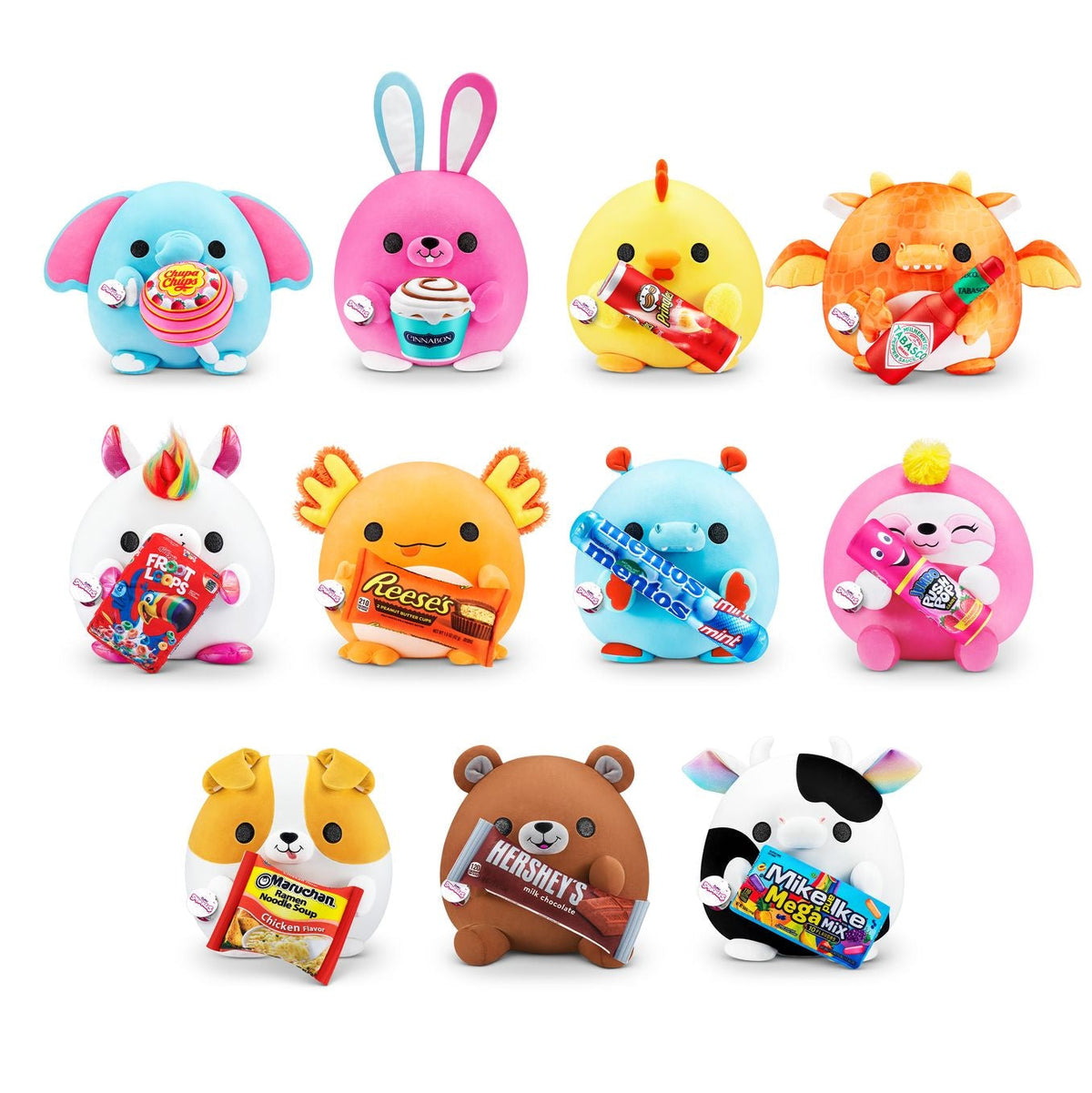 ZURU Snackles Collectible Plush Toy, Medium, 14-in, Assorted