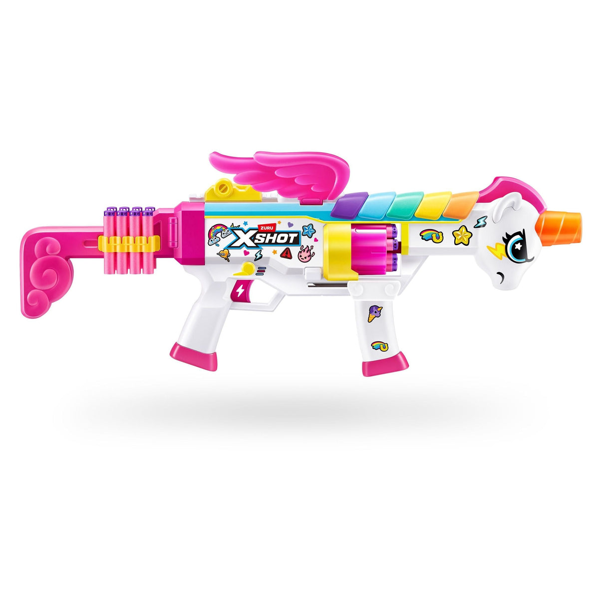 Zuru X-Shot Big Rizz Blastercorn Foam Dart Toy Blaster with 24 Darts