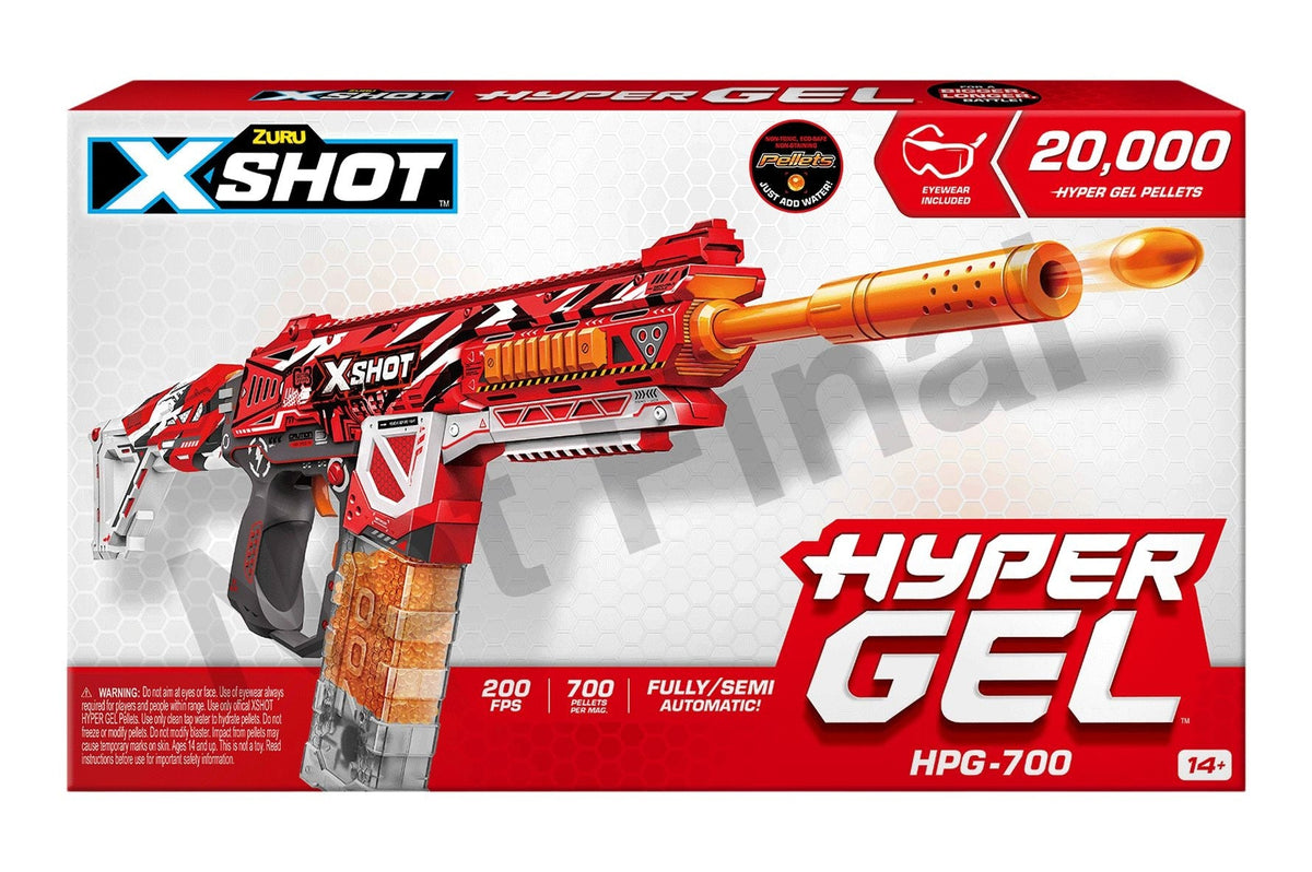 Zuru X-Shot Hyper Gel HPG-700 Fully Semi-Automatic Large Blaster, Ages 14+