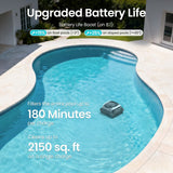 Aiper Scuba N1 Max Cordless Robotic In-Ground Robotic Pool Cleaner for In-Ground Pools up to 2150 sq. Ft