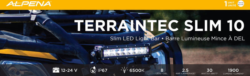 Alpena TerrainTec Slim 10 LED Light Bar